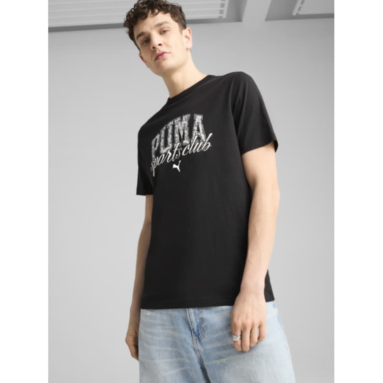 Футболка бавовняна  чоловіча Puma Class Graphic Tee  68464301*SS25 - Зображення