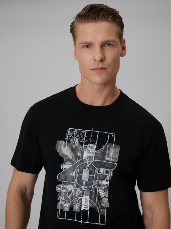 Футболка чоловіча 4F  regular fit SHM2664 - Зображення №4