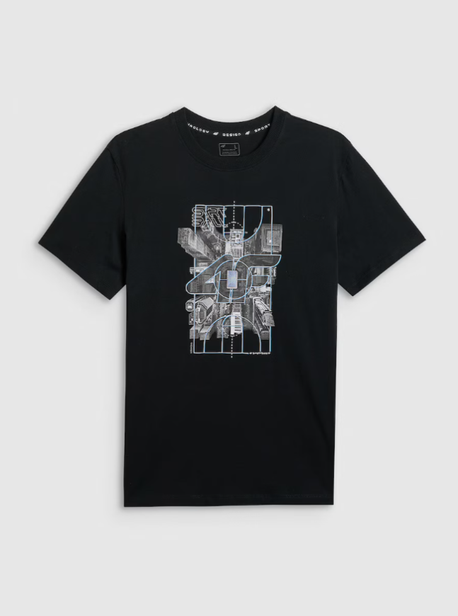 Футболка чоловіча 4F  regular fit SHM2664 - Зображення №5