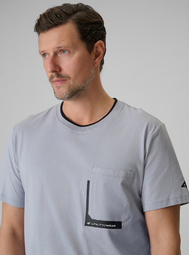 Футболка чоловіча 4F regular fit  SHM2663 - Зображення №5