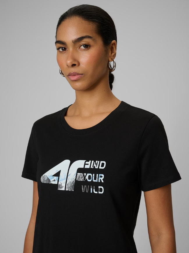 Футболка жіноча 4F regular fit  SHF2775 - Зображення №3