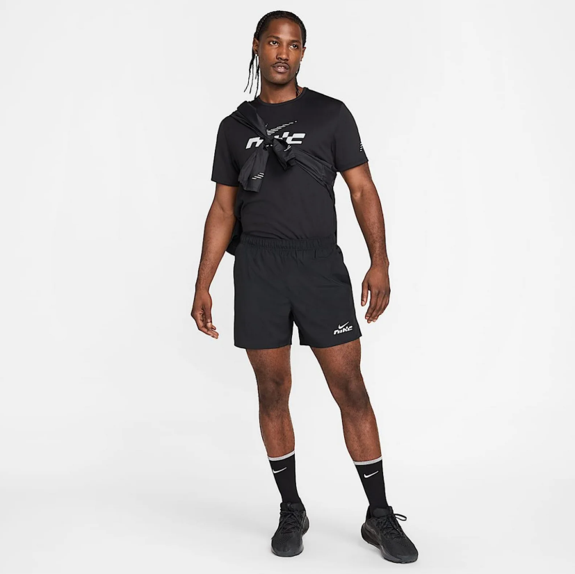 Футболка чоловіча Nike Miler Flash Black IB4127-010 - Зображення №2