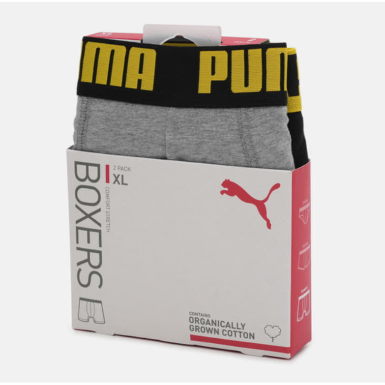 Набір трусів-боксери чоловічих бавовняних Puma Men Everyday Basic Boxer 2P  93832020*AW25  - Зображення №4