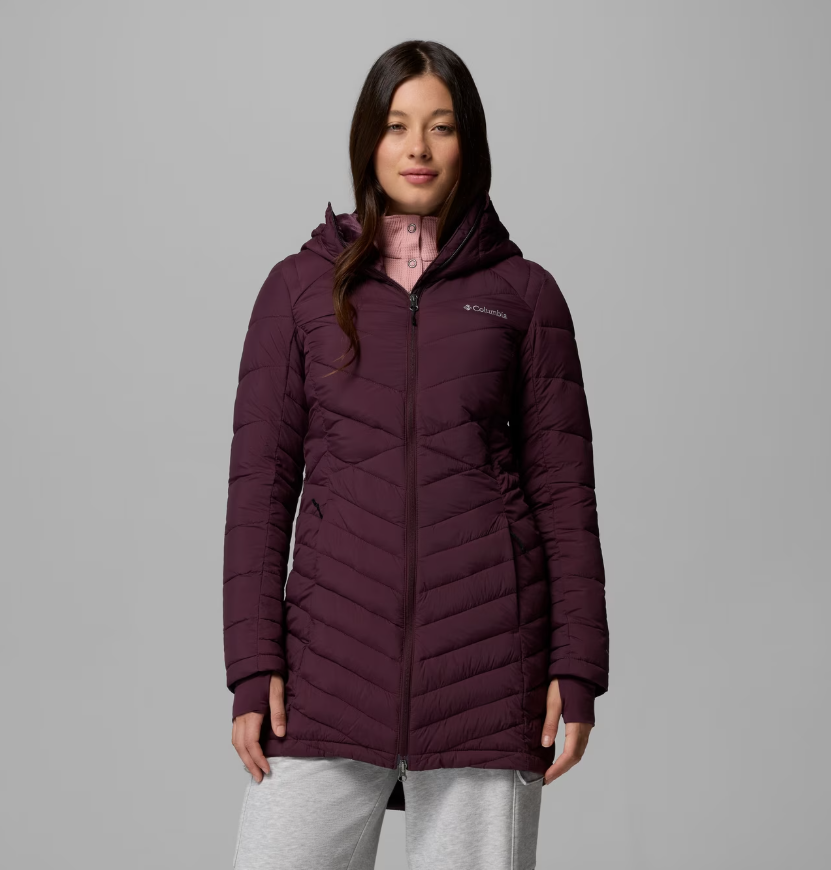 Куртка жіноча Columbia Women's Joy Peak™ II Mid Hooded Jacket 2088641 - Зображення
