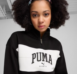 Лонгслів PUMA SQUAD Quarter-Zip Hoodie Women  68154301*AW25 