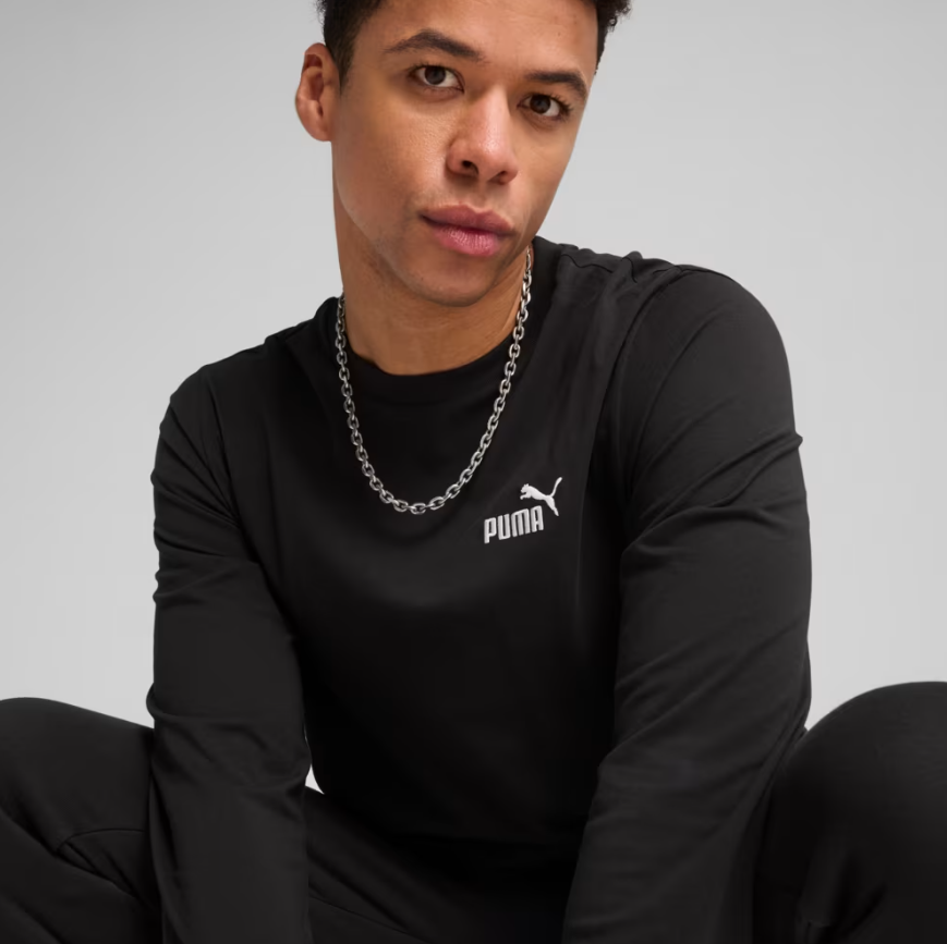 Лонгслів чоловічий PUMA  Essentials No. 1 Logo Long Sleeve Tee Men 68254601 - Зображення №3