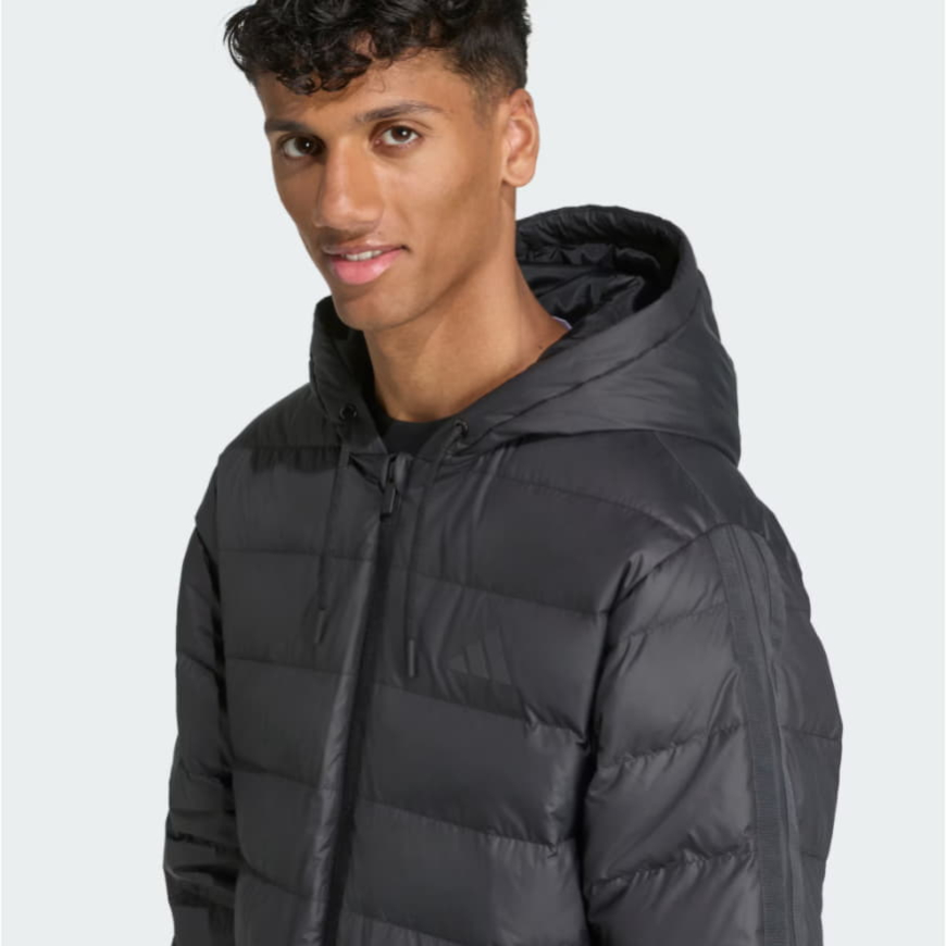 Пухова парка з капюшоном Essentials CLIMAWARM 3-Stripes JM4061 - Зображення №5