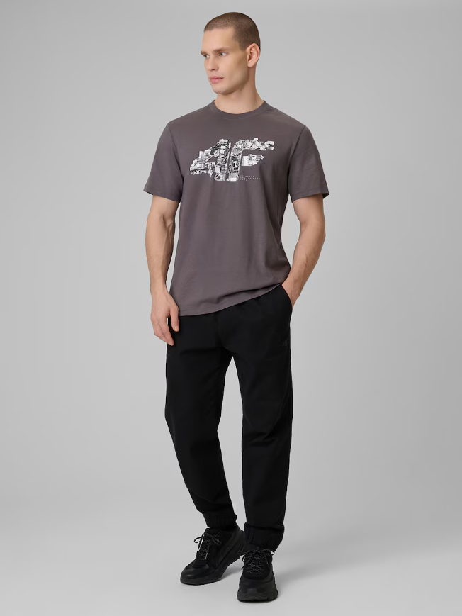 Футболка Чоловіча 4F  t-shirt regular з принтом  SHM2659 - Зображення №3