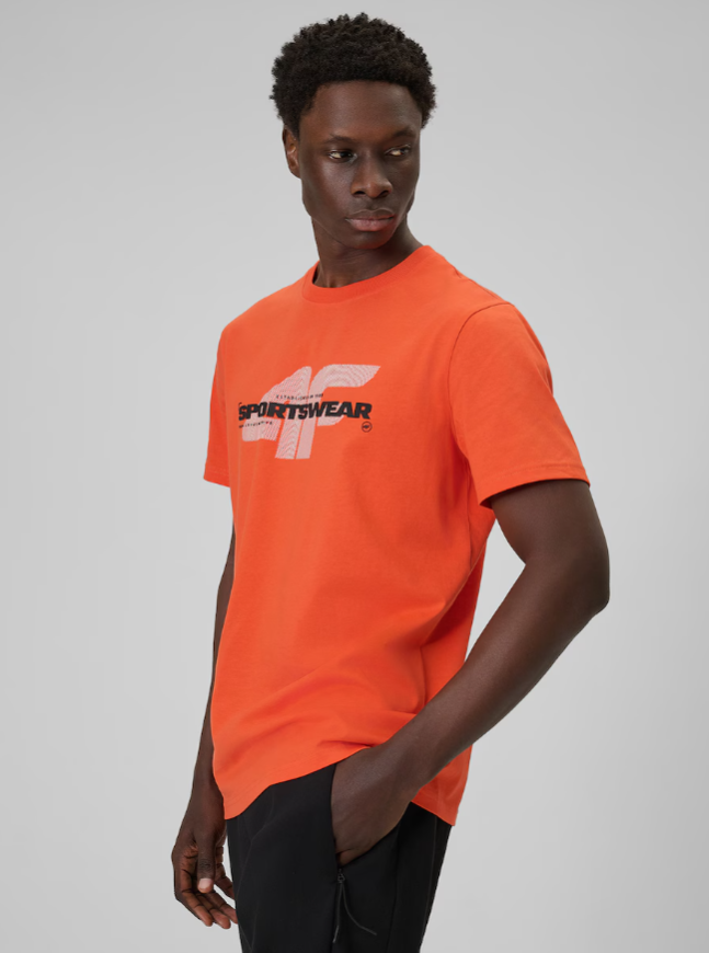 Футболка чоловіча 4F regular fit  SHM2666 - Зображення №4