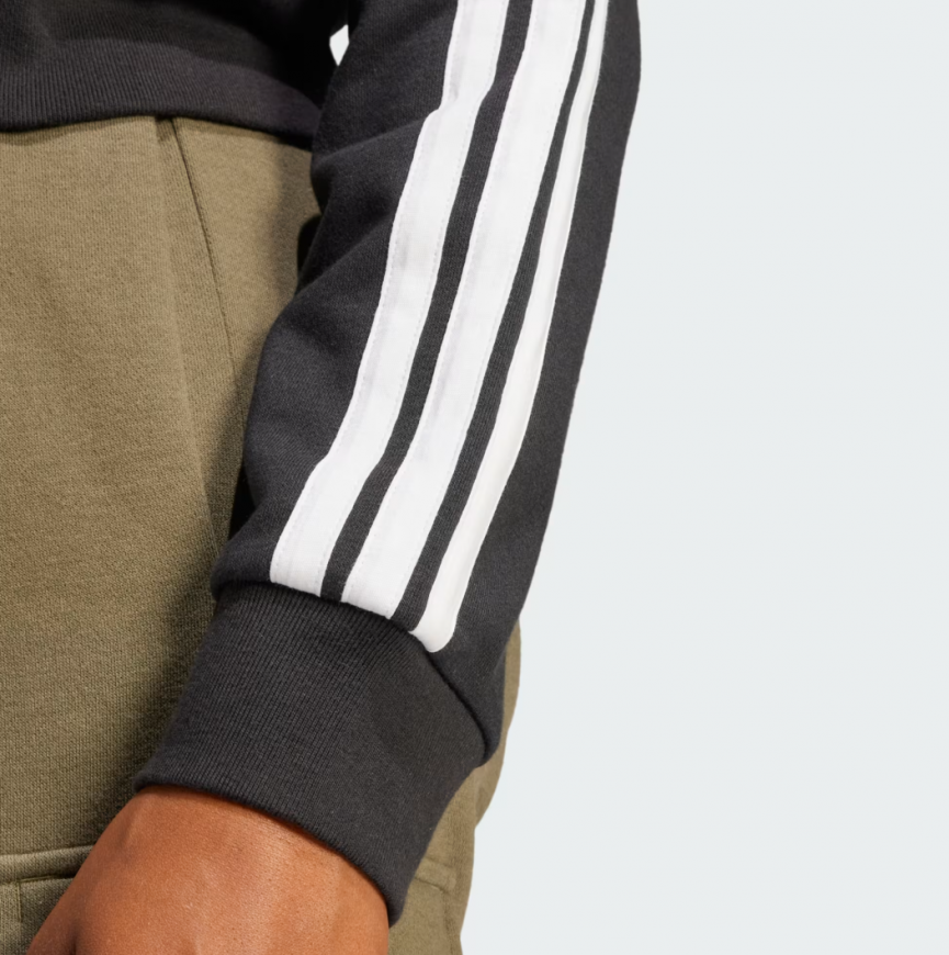 Джемпер жіночий ADIDAS Essentials 3-Stripes French Terry Full-Zip Hoodie  JE0052*SS25  - Зображення №6