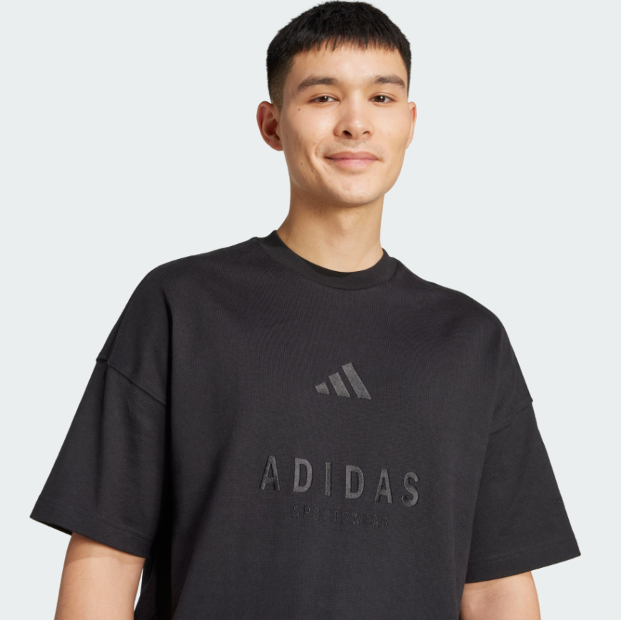 Футболка  чоловіча ADIDAS  ALL SZN Embroidered Graphics JL6549 - Зображення №4