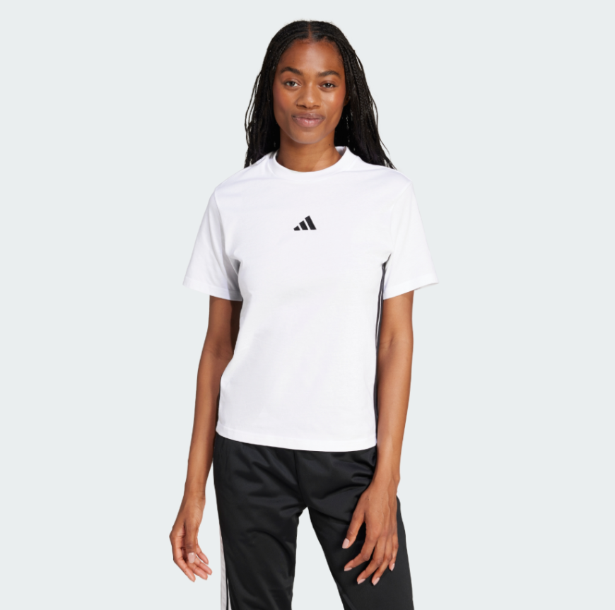 Футболка жіноча ADIDAS  Essentials 3-Stripes Cotton  JD0844 - Зображення №3