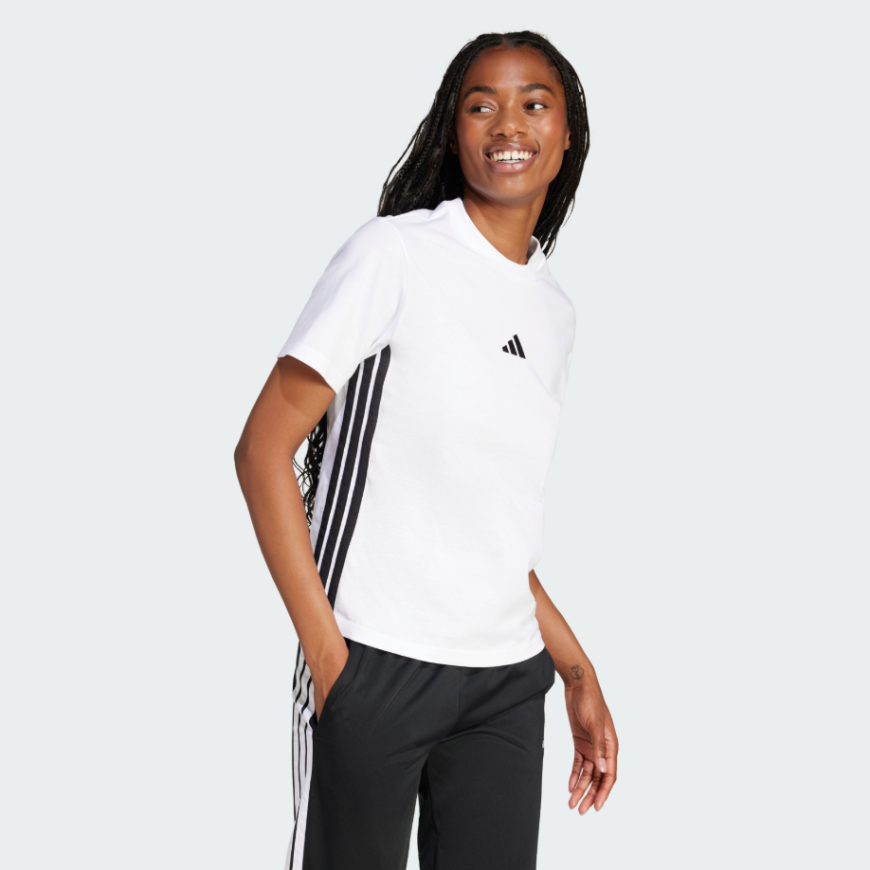Футболка жіноча ADIDAS  Essentials 3-Stripes Cotton  JD0844 - Зображення