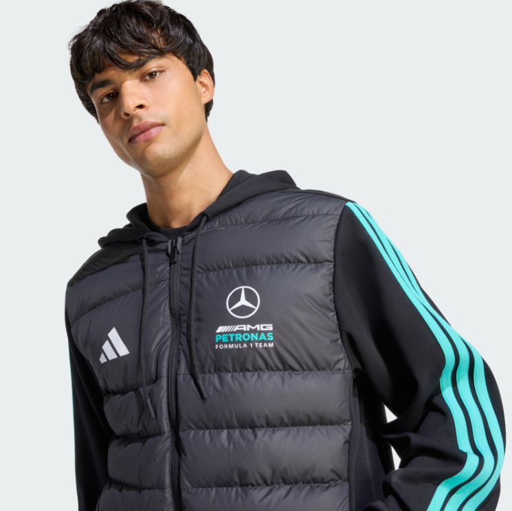 Куртка Пуховик чоловічий ADIDAS  MERCEDES - AMG PETRONAS FORMULA 1 TEAM DNA  KE5911 - Зображення №4