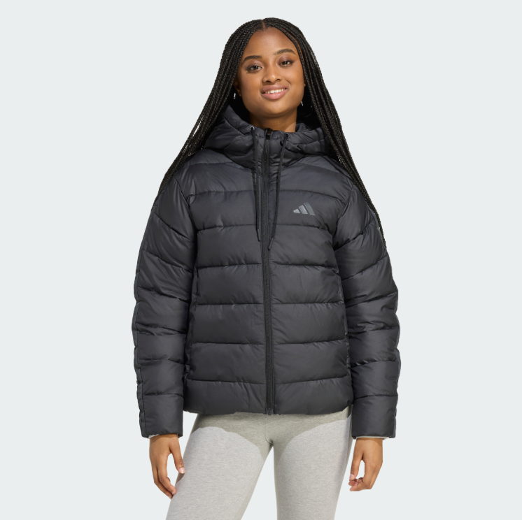 Куртка жіноча ADIDAS  Essentials CLIMAWARM 3-Stripes Synthetic Down Hooded  JX7814 - Зображення