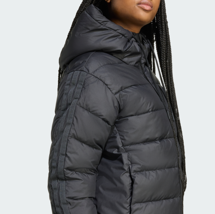 Куртка жіноча ADIDAS  Essentials CLIMAWARM 3-Stripes Synthetic Down Hooded  JX7814 - Зображення №4
