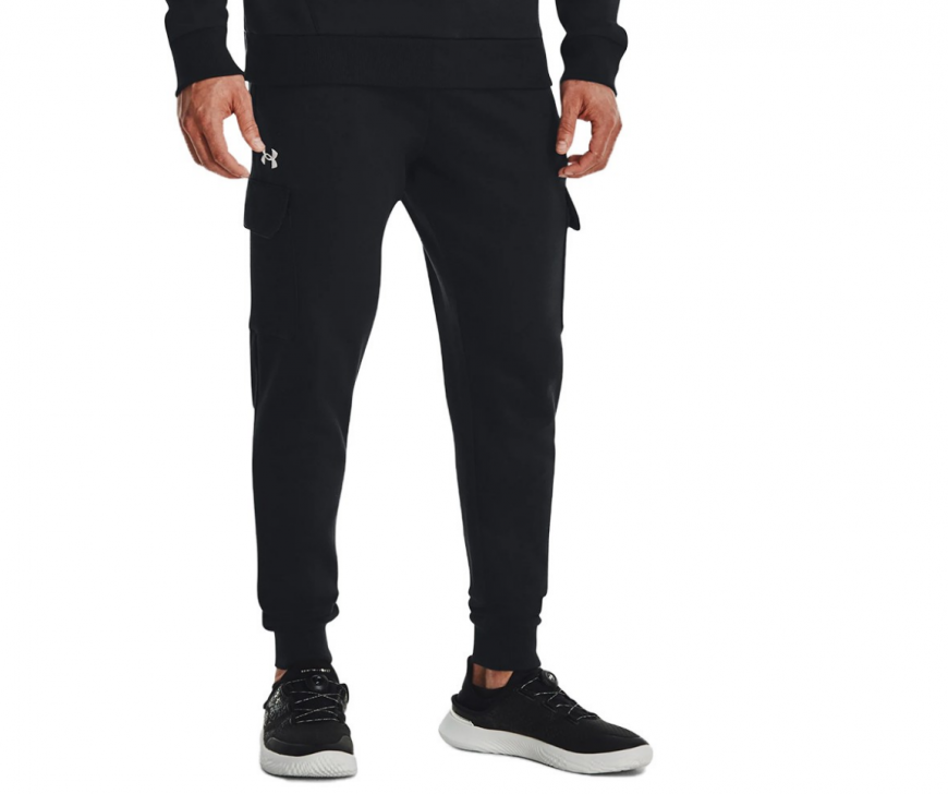 Штани чоловічі Under Armour UA Rival Fleece Cargo Jogger 1382134-001*AW25 - Зображення