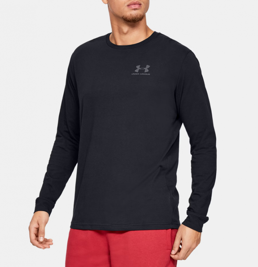 Лонгслів чоловічий Under Armour Sportstyle Left Chest Ls 1329585-001*SS25  - Зображення