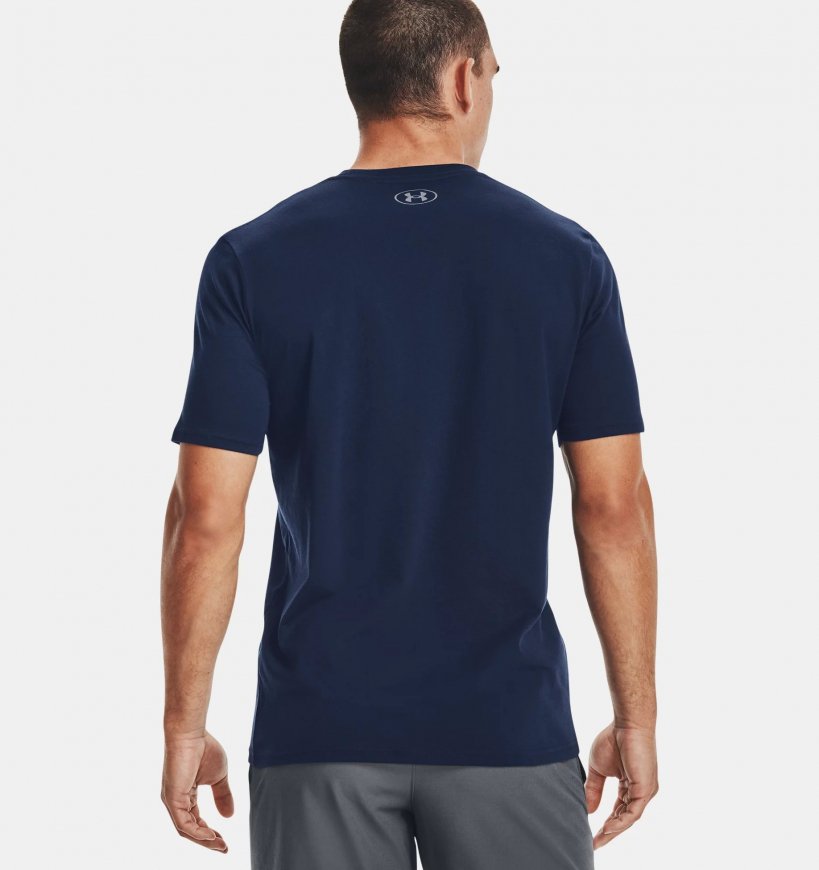 Футболка чоловіча Under Armour Boxed Sportstyle Short Sleeve T-Shirt 1329581-408 - Зображення №2