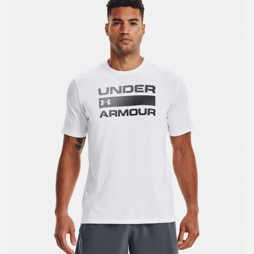 Футболка чоловіча Under Armour Team Issue Wordmark Short Sleeve 1329582-100 - Зображення