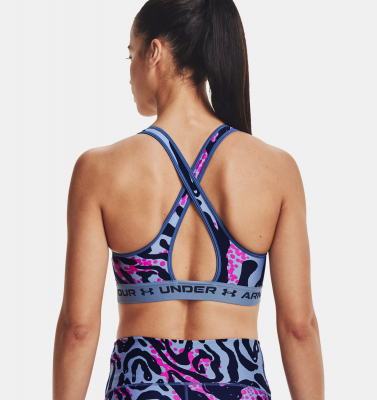 Топ Under Armour Mid Crossback Printed Sports Bra 1361042-470