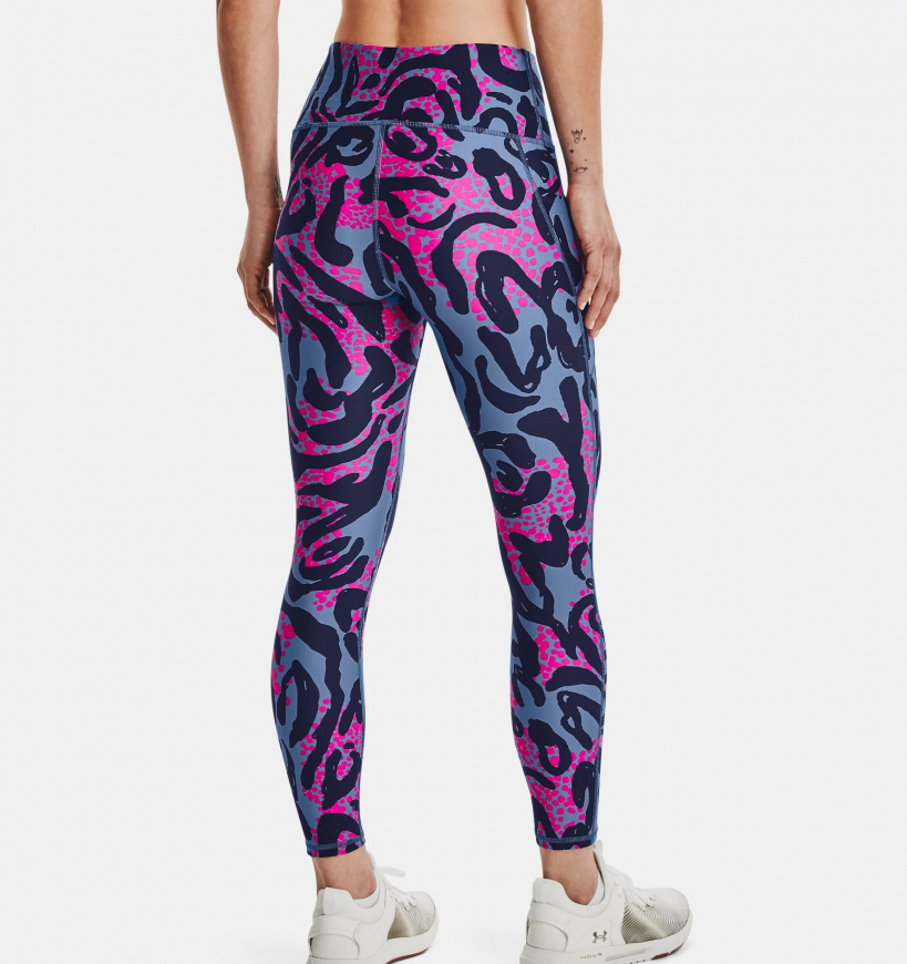 Легінси Under Armour No-Slip Waistband Printed Ankle Leggings 1365338-470 - Зображення №2