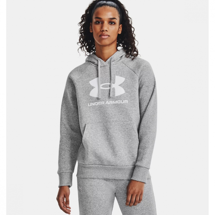 Худі жіноче Under Armour Women's UA Rival Fleece Big Logo Hoodie 1379501-012 - Зображення