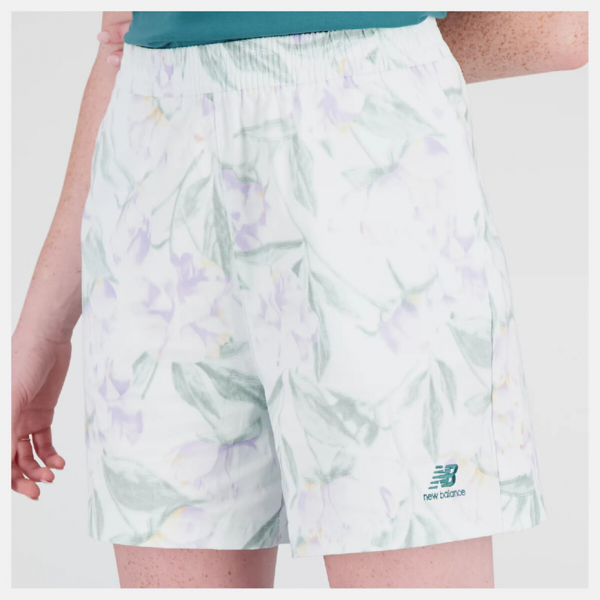 Шорти жіночі New Balance Essentials Bloomy Print Short WS31552WM - Зображення №6